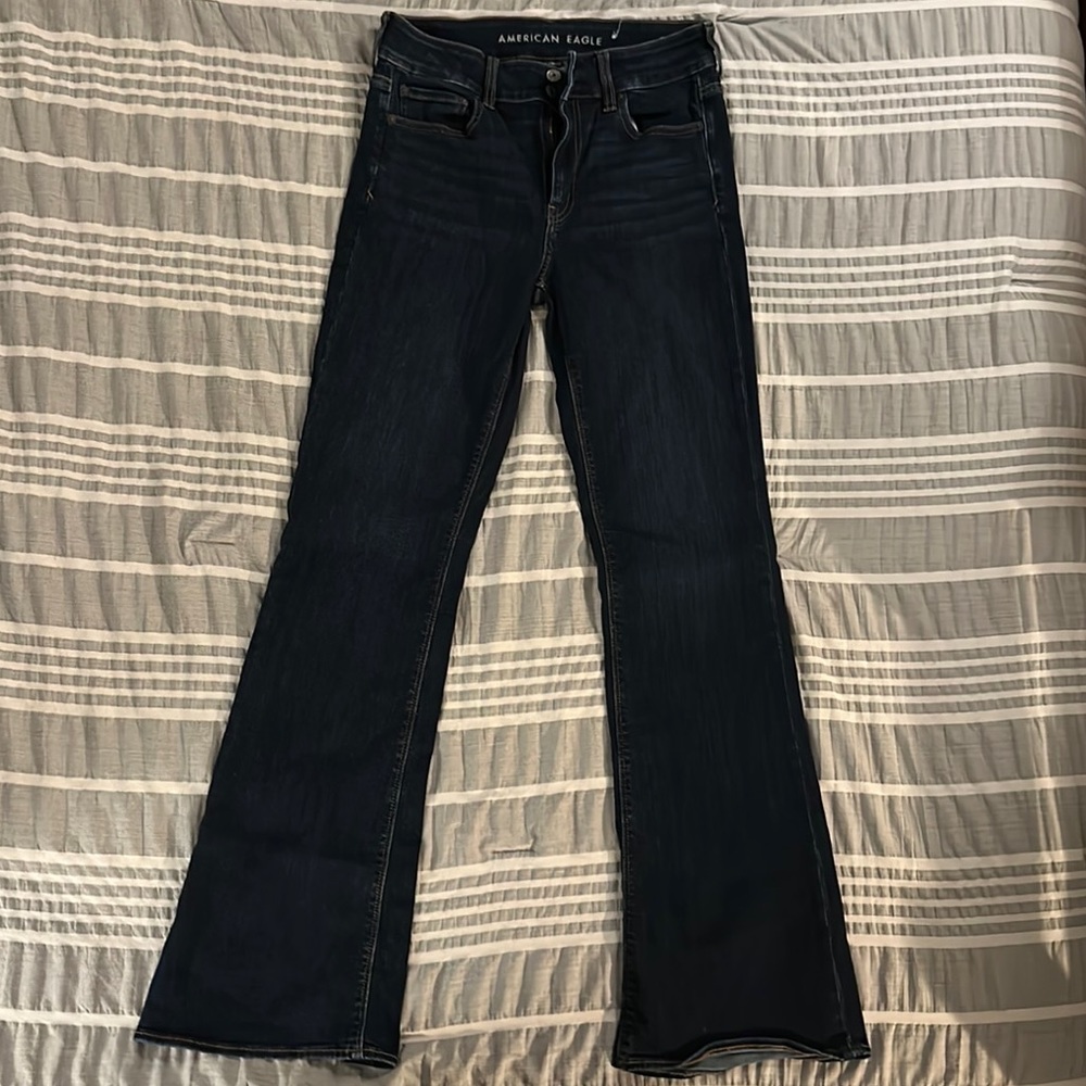 American Eagle Hi-Rise Artist Flare Size 10 Long gently worn